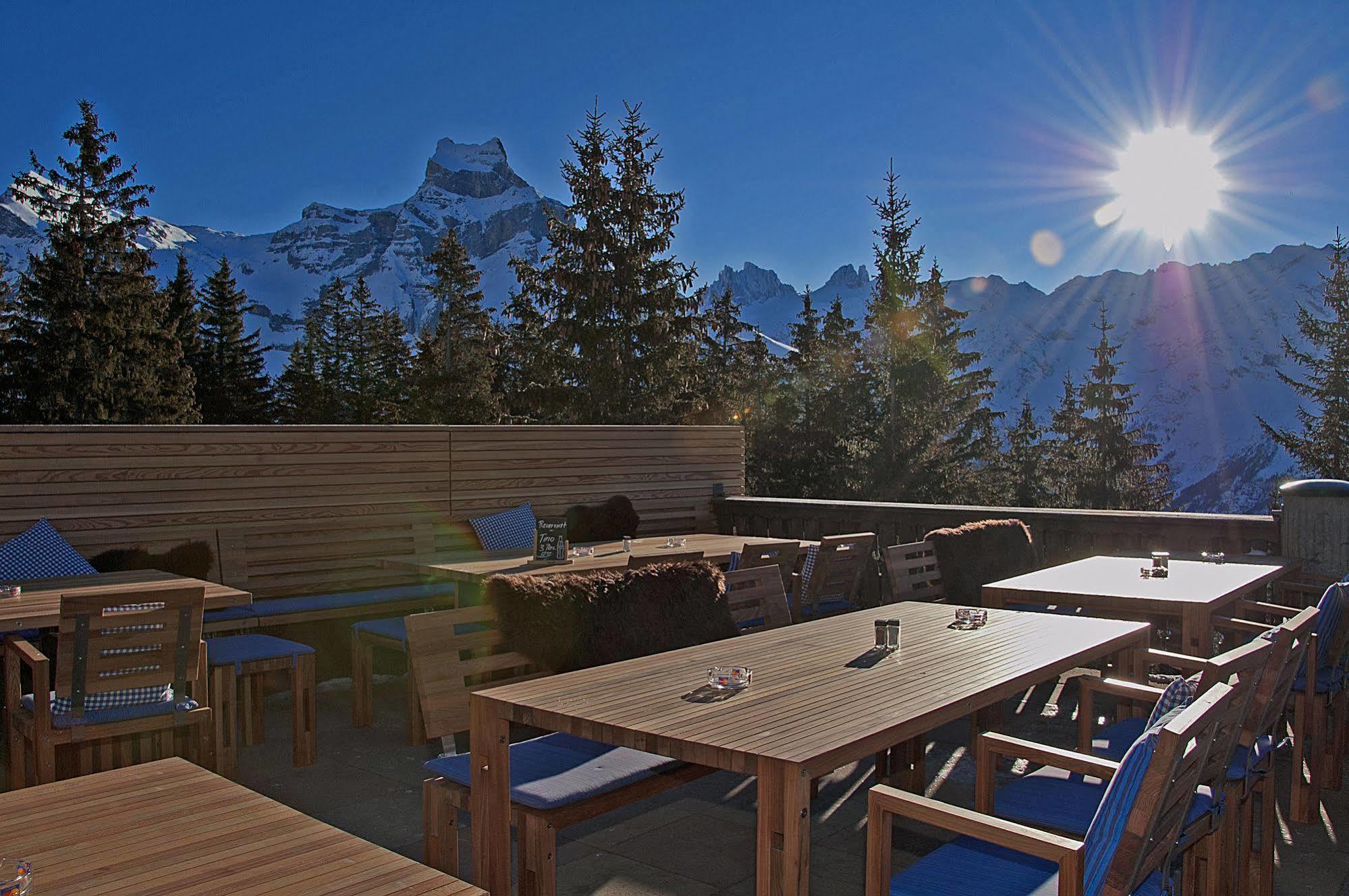 Berglodge Restaurant Ristis Engelberg Kültér fotó